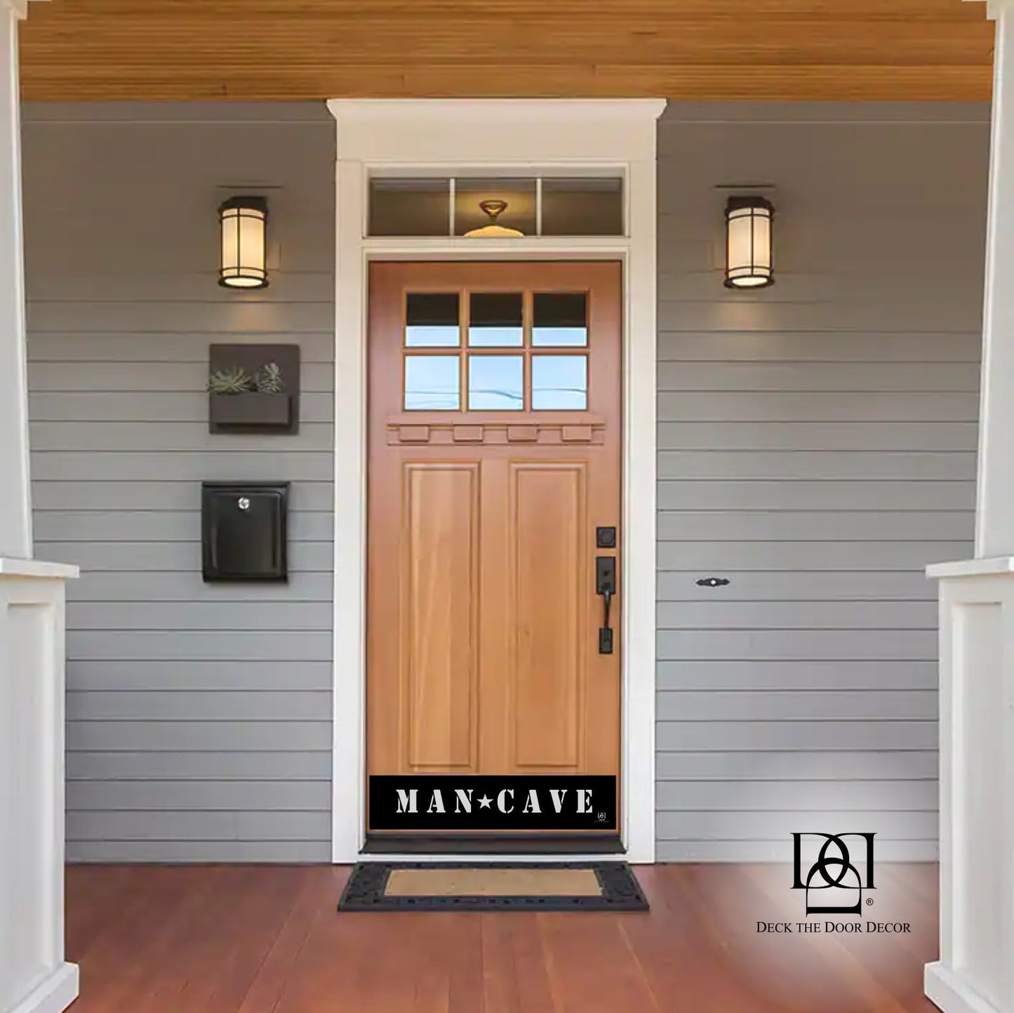 Man Cave Engraved Door Kick Plate - Ultimate Retreat Entrance Protection