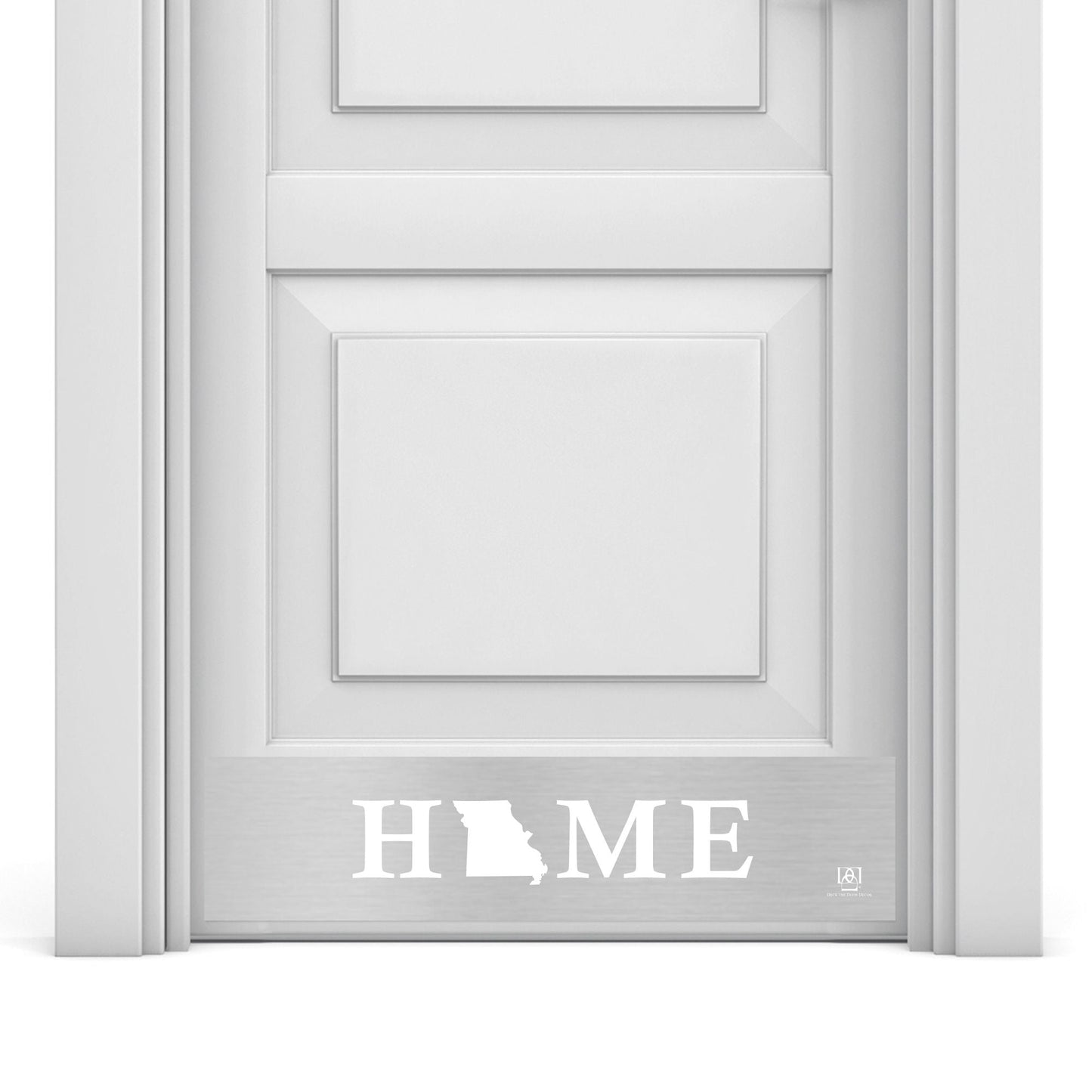 Home State Silhouette Engraved Door Kick Plate – Personalized Door Protection