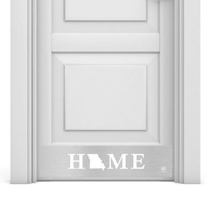 Home State Silhouette Engraved Door Kick Plate – Personalized Door Protection