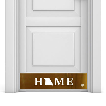 Home State Silhouette Engraved Door Kick Plate – Personalized Door Protection