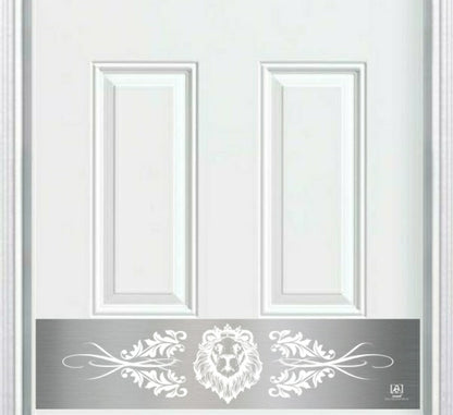 Lion's Den Engraved Door Kick Plate - Majestic Entrance Protection