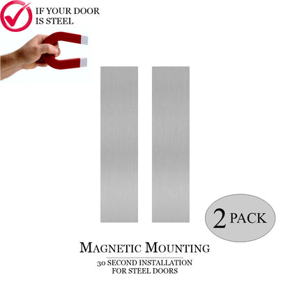 Traditional Door Push Plates - Multiple Finish & Size Options