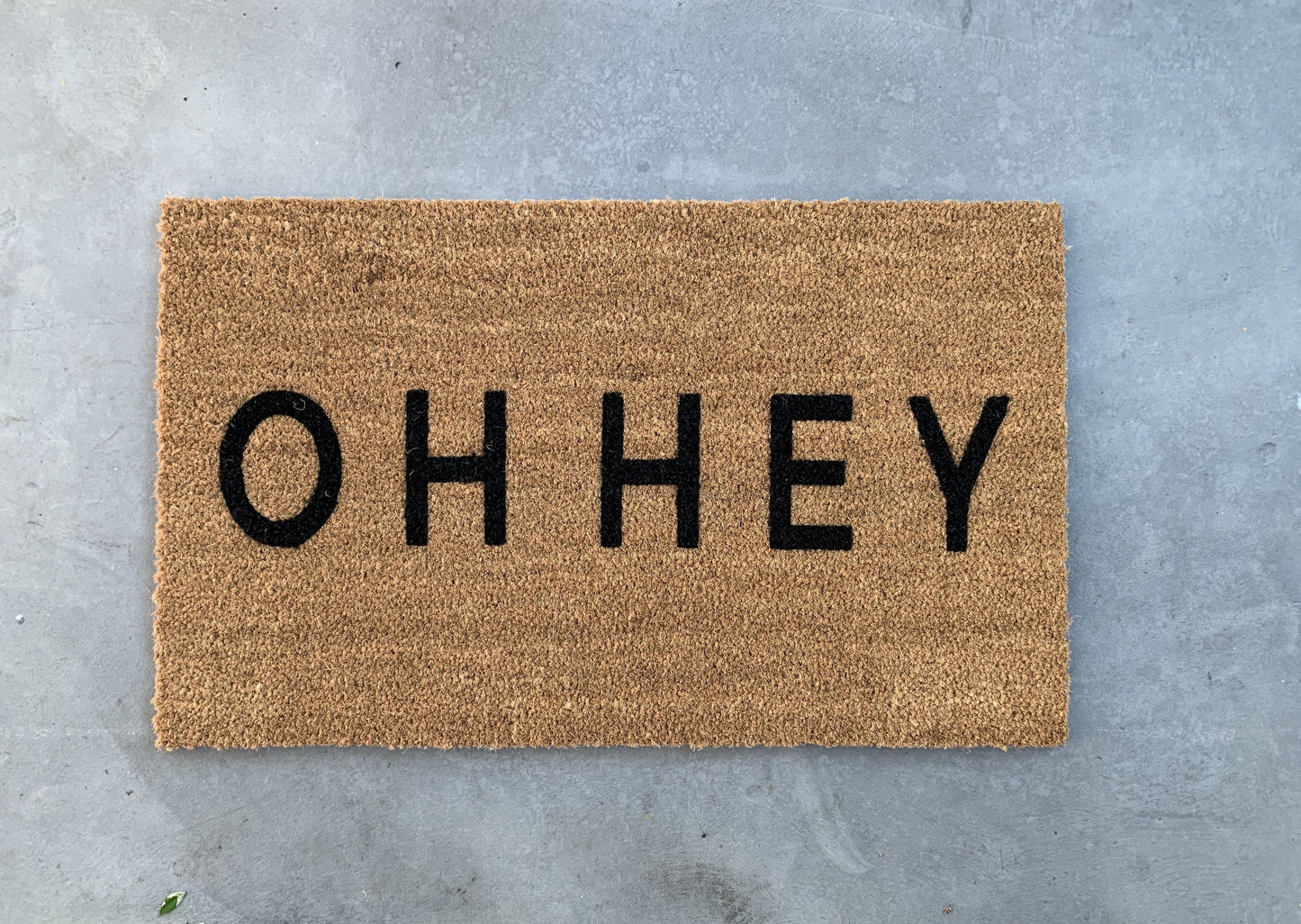 Modern OH HEY Doormat