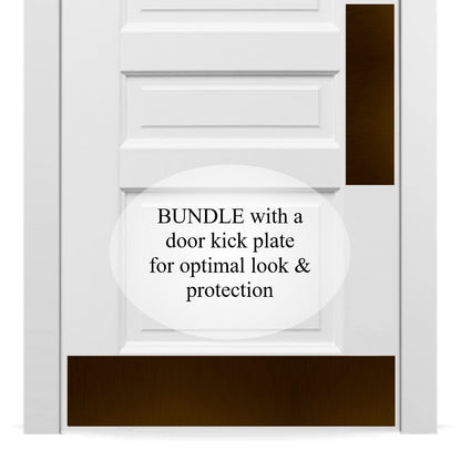 Traditional Door Push Plates - Multiple Finish & Size Options