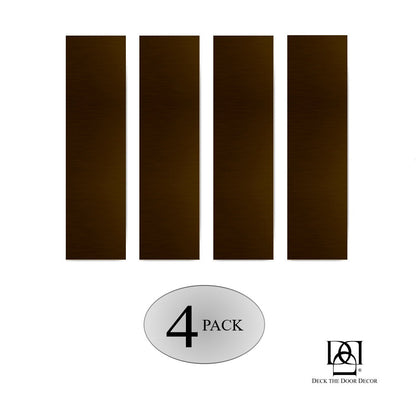 Traditional Door Push Plates - Multiple Finish & Size Options