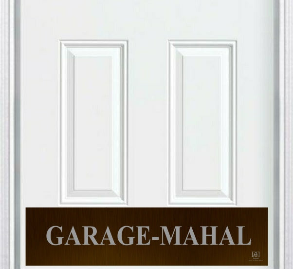 Garage Mahal Engraved Door Kick Plate - Workshop & Garage Entrance Protection