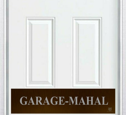 Garage Mahal Engraved Door Kick Plate - Workshop & Garage Entrance Protection