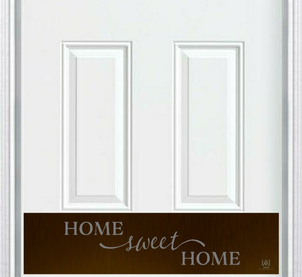 Home Sweet Home Engraved Door Kick Plate - Heartwarming Entrance Protection