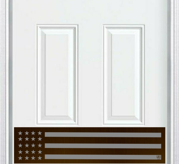 Patriot Engraved Door Kick Plate - American Pride Entrance Protection