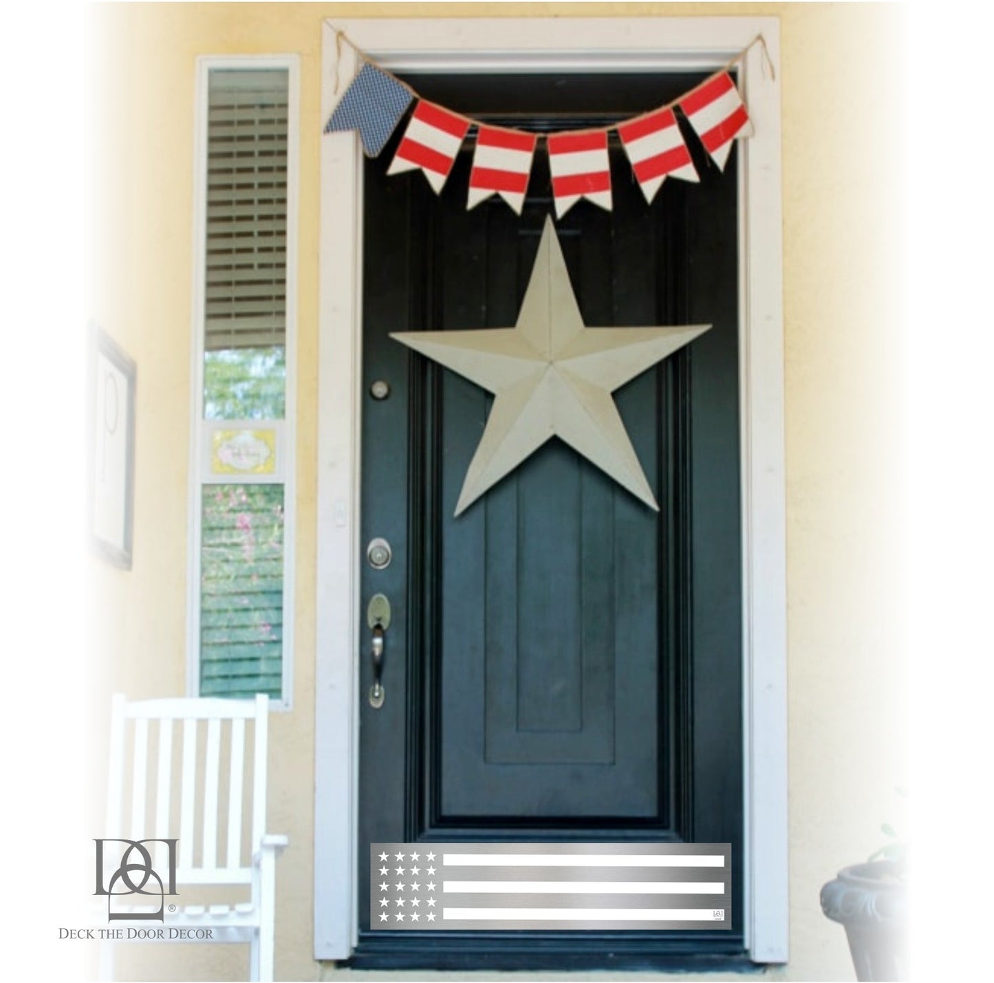 Patriot Engraved Door Kick Plate - American Pride Entrance Protection