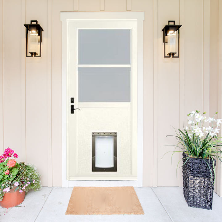 Storm Doors with Built-In Pet Doors for Dogs – Storm Door Guy