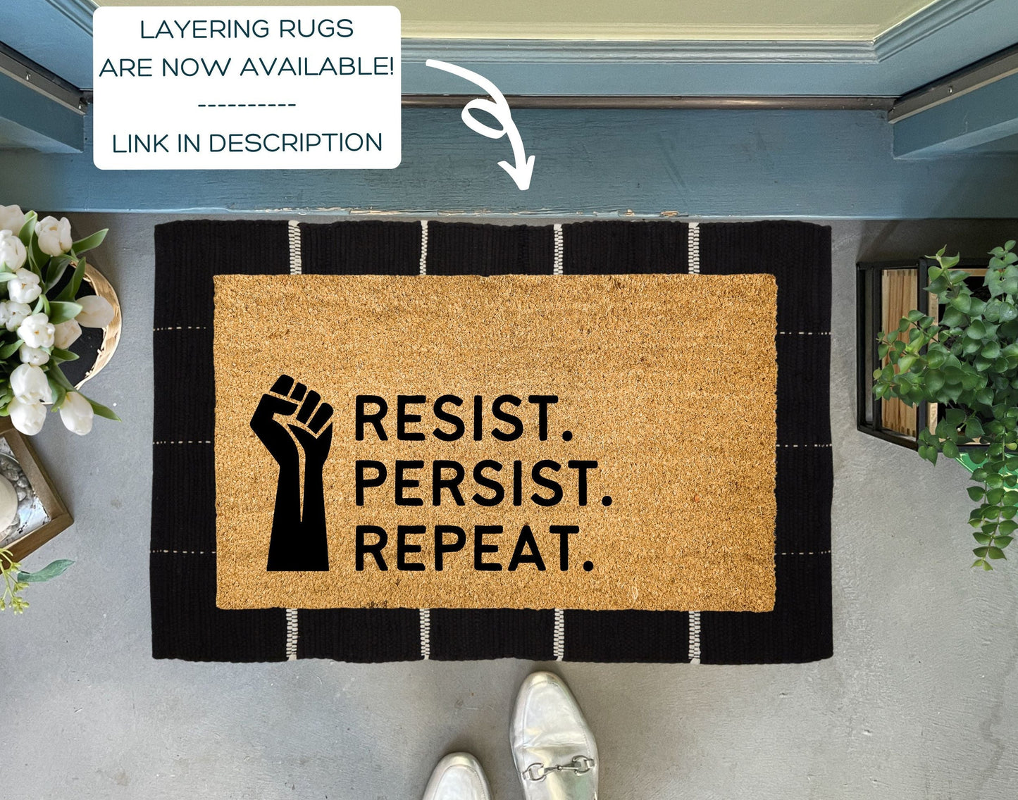 Resist Persist Repeat Doormat