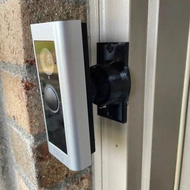 35° Adjustable Swivel Doorbell Bracket | Frontal Angle Doorbell Adjustment - Rotate Horizontal / Vertical
