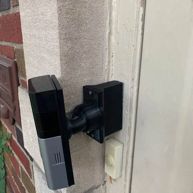 35° Adjustable Swivel Video Doorbell Mount | 3/4in Wide Narrow Base Included | for frontal adjustmentfor Perfect Viewing