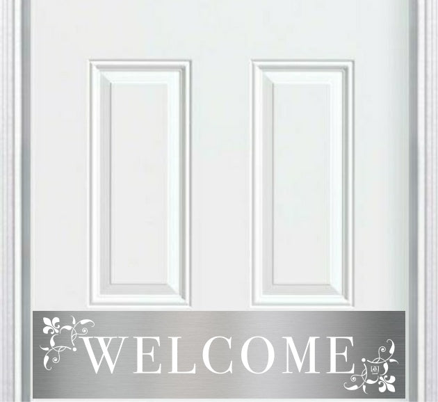 Johnson's Welcome Engraved Door Kick Plate - Premium Entrance Protection
