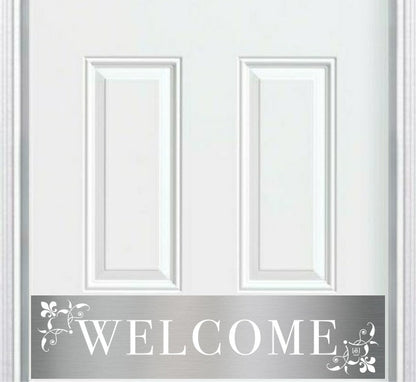 Johnson's Welcome Engraved Door Kick Plate - Premium Entrance Protection