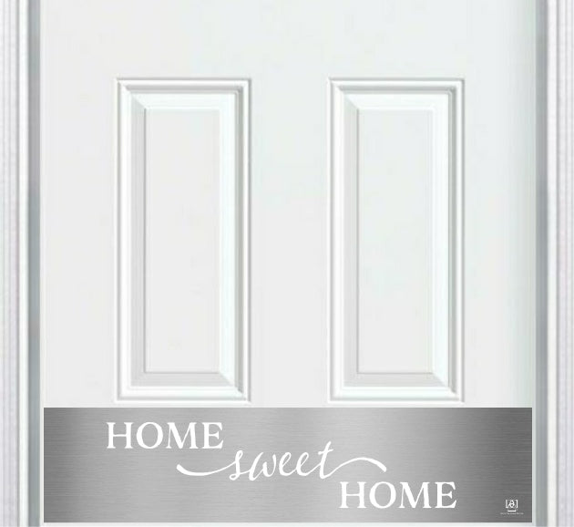 Home Sweet Home Engraved Door Kick Plate - Heartwarming Entrance Protection