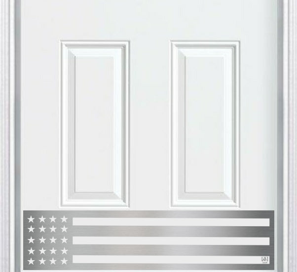 Patriot Engraved Door Kick Plate - American Pride Entrance Protection