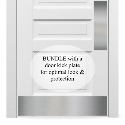 Traditional Door Push Plates - Multiple Finish & Size Options