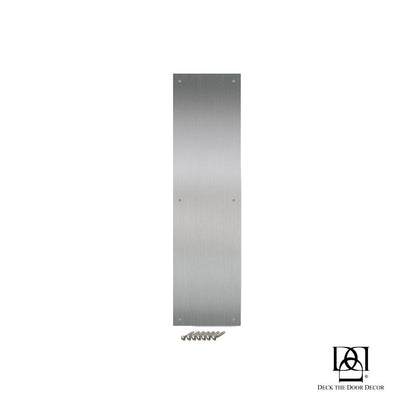 Traditional Door Push Plates - Multiple Finish & Size Options