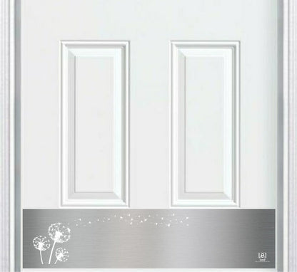 Dandelion Wish Engraved Door Kick Plate - Whimsical Entrance Protection