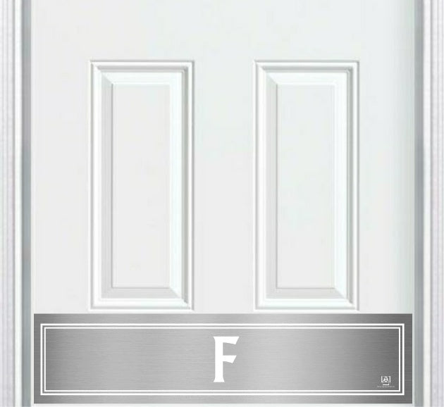 Utilitarian Monogram Engraved Door Kick Plate — Modern Personalized Door Protection