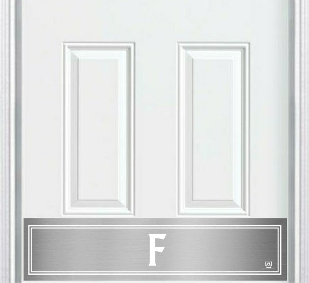 Utilitarian Monogram Engraved Door Kick Plate — Modern Personalized Door Protection