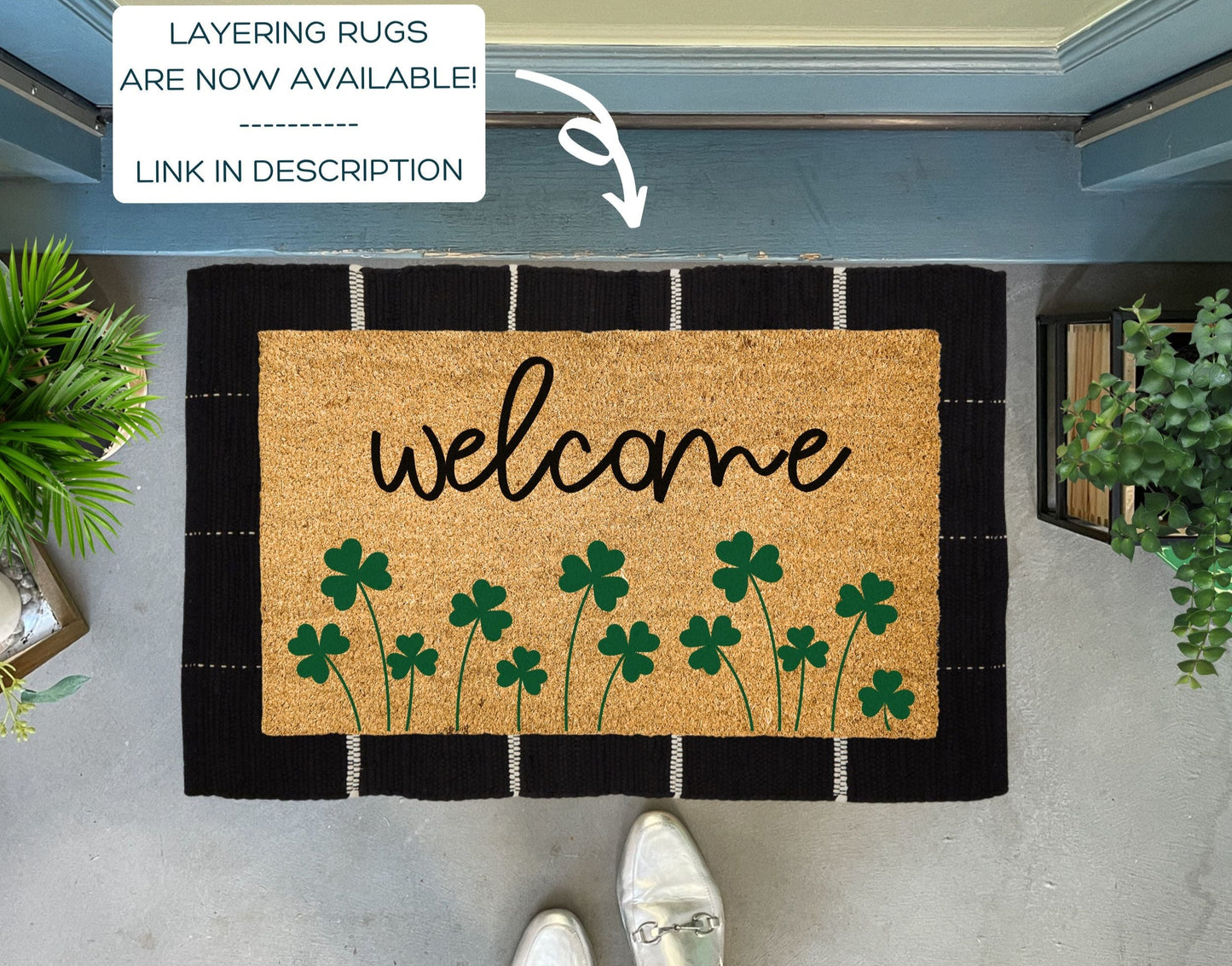 Growing Shamrocks St. Patricks Doormat