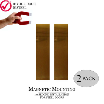Traditional Door Push Plates - Multiple Finish & Size Options