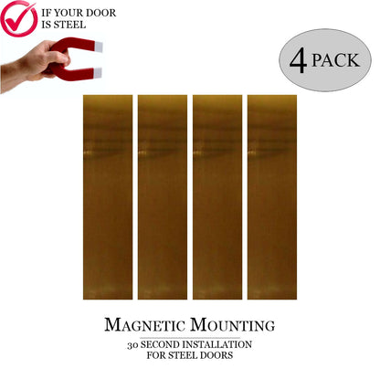 Traditional Door Push Plates - Multiple Finish & Size Options