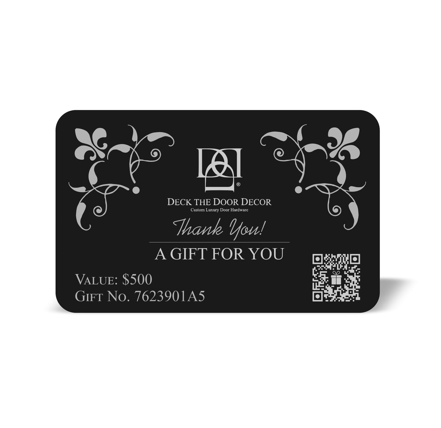 Luxury Engraved Gift Plaque – Anodized Aluminum, Multiple Designs & Values