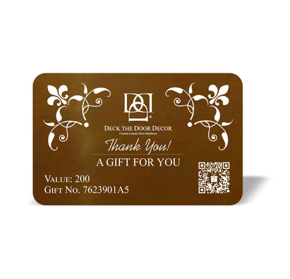 Luxury Engraved Gift Plaque – Anodized Aluminum, Multiple Designs & Values