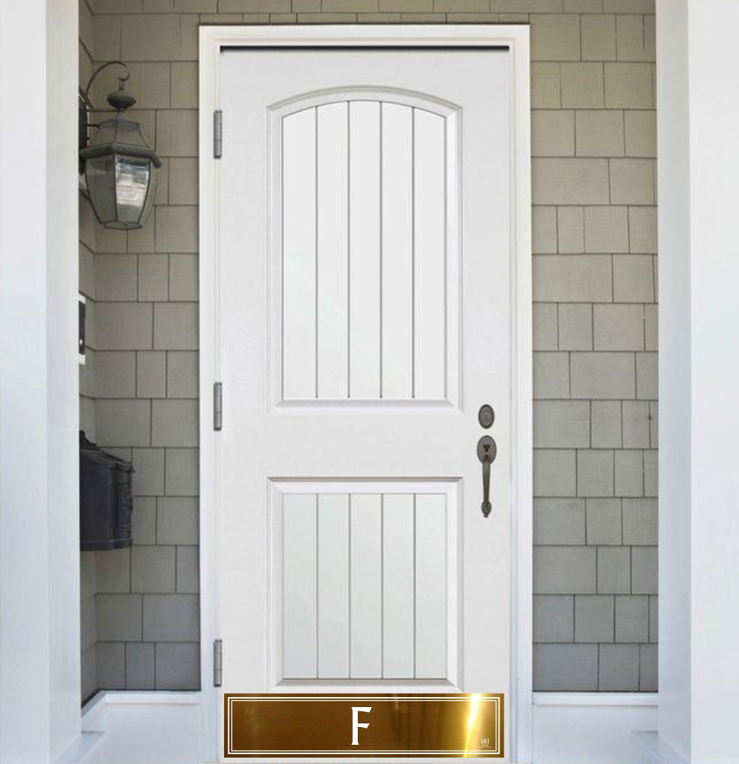 Utilitarian Monogram Engraved Door Kick Plate — Modern Personalized Door Protection