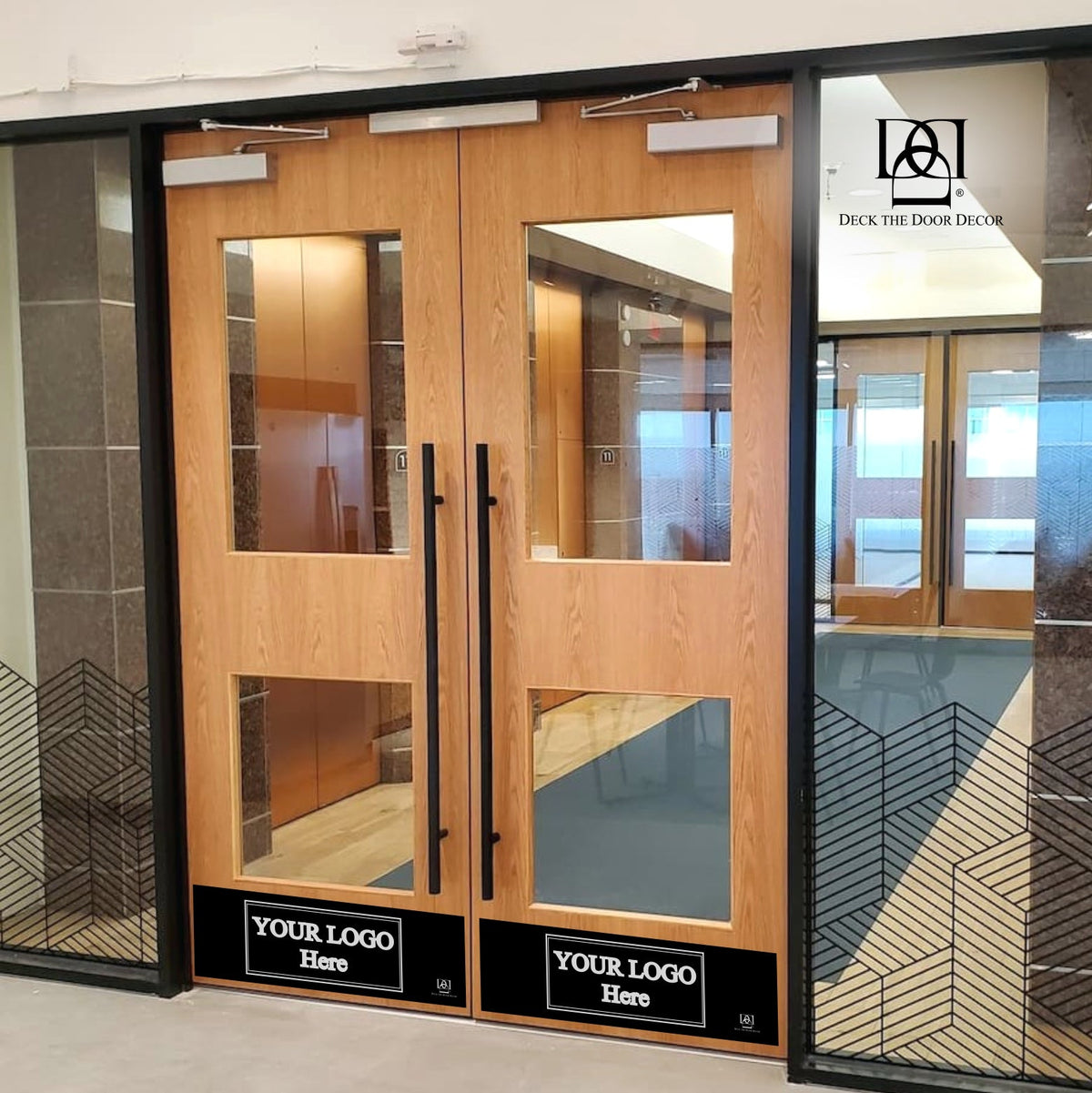Custom Engraved Door Kick Plate with Business Logo – Commercial Grade