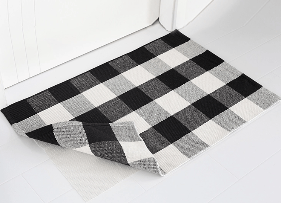 Buffalo Plaid Doormat Layering Rug