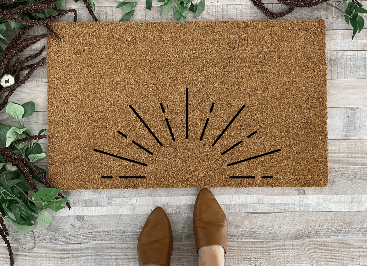 Boho Style Starburst Doormat