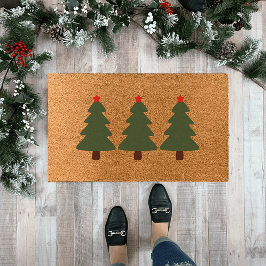 Christmas Trees Doormat