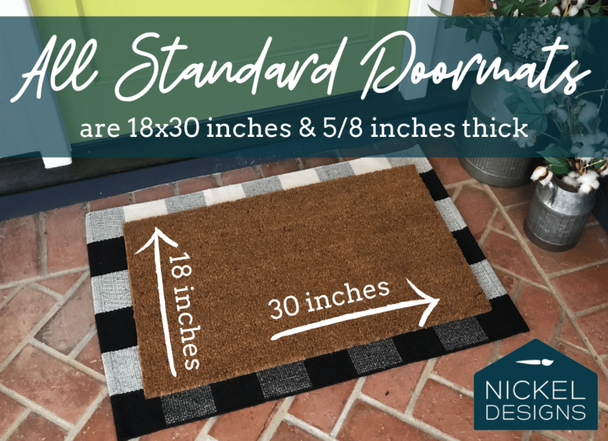 Daisies Pattern Doormat, 18x30 inches