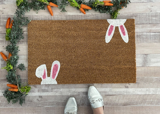 Easter Bunny Ears Doormat