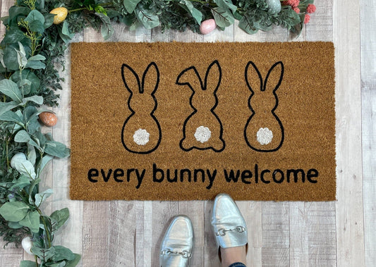 Every Bunny Welcome Easter Doormat