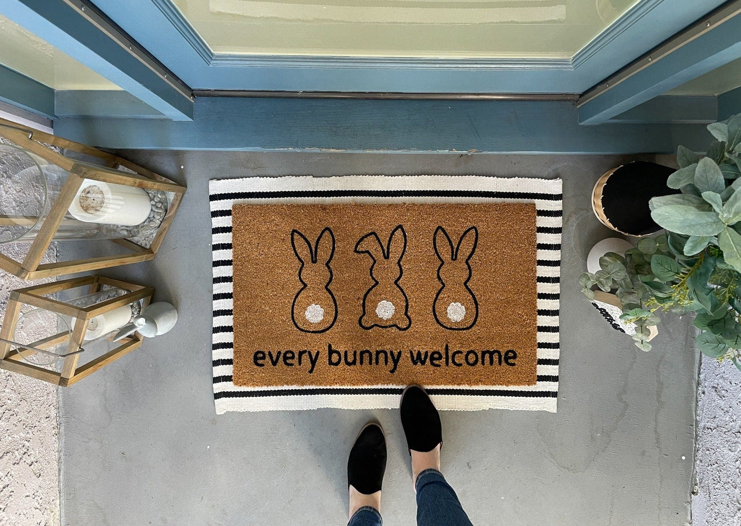 Every Bunny Welcome Easter Doormat