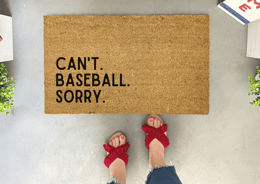 Funny Baseball Doormat