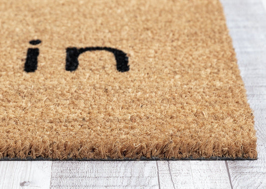 Hop On In Funny Easter Doormat