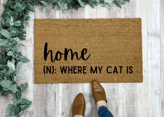 Funny Cat Doormat