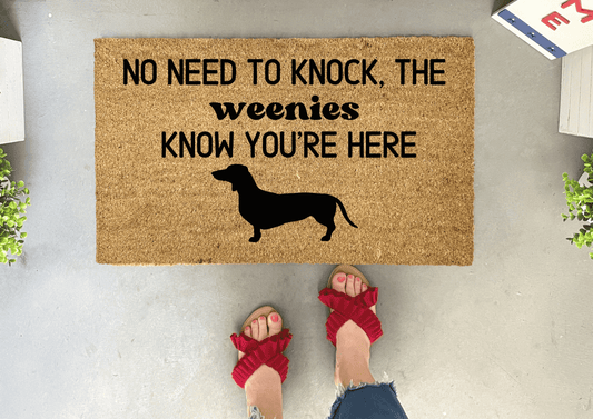 Funny Dachshund Doormat - Weenier Dog