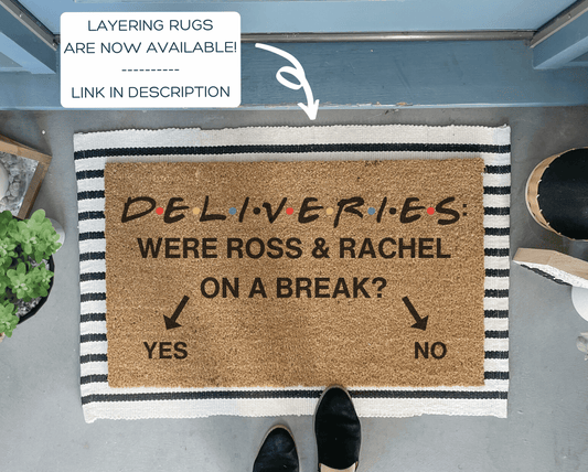 Funny Deliveries Doormat - Ross and Rachel