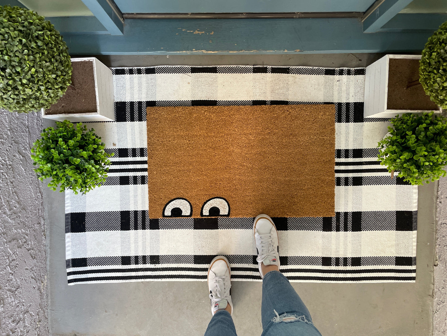 Funny Eyes Doormat