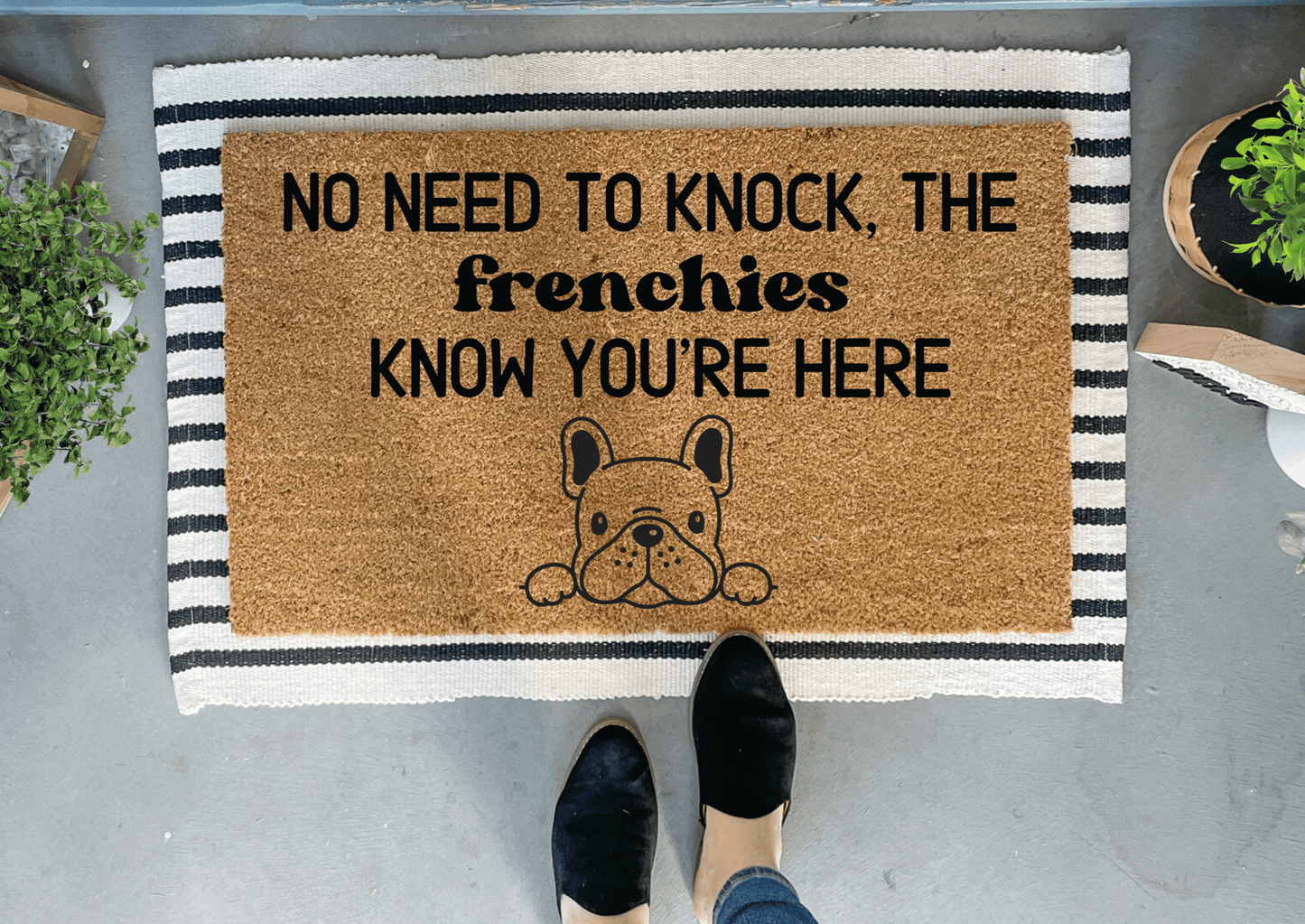 Funny Frenchie Doormat - French Bulldog