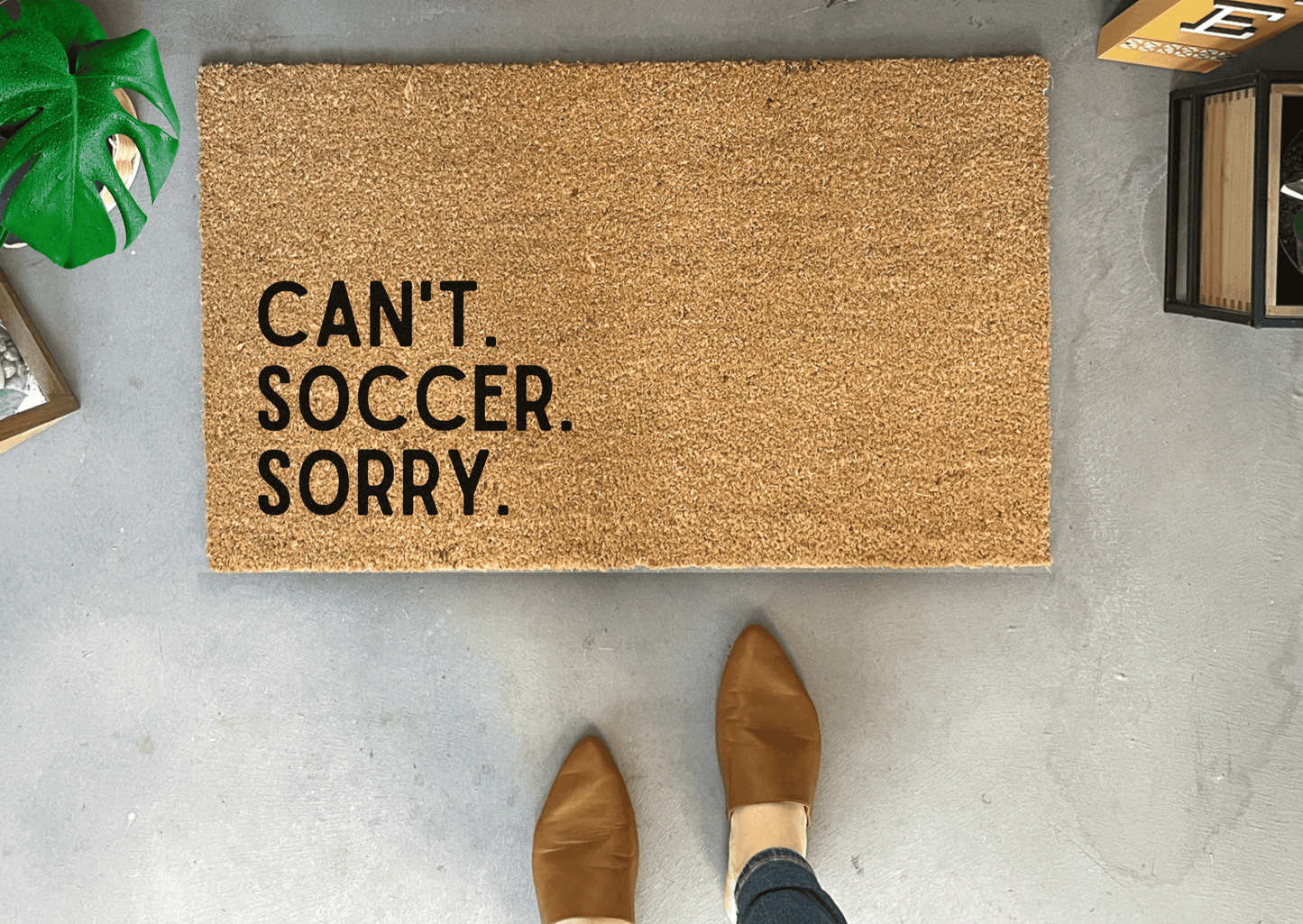 Funny Soccer Doormat