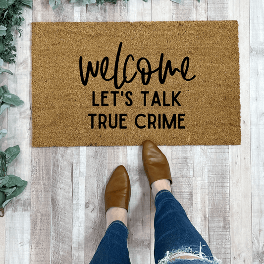 Funny True Crime Doormat